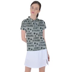 Army Stong Military Women s Polo Tee