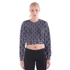 Pattern Arc En Ciel/nuages Cropped Sweatshirt by kcreatif