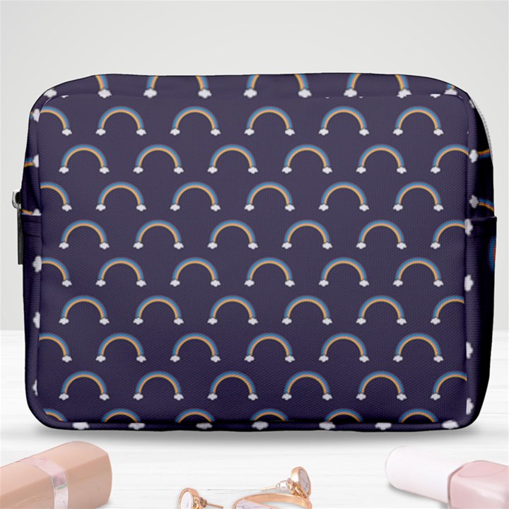 Pattern Arc en ciel/Nuages Make Up Pouch (Large)