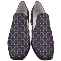 Pattern Arc En Ciel/nuages Women Slip On Heel Loafers by kcreatif