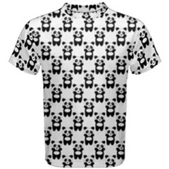 Pattern Bébé Panda Men s Cotton Tee by kcreatif