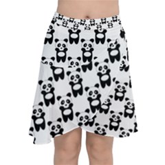 Pattern Bébé Panda Chiffon Wrap Front Skirt by kcreatif