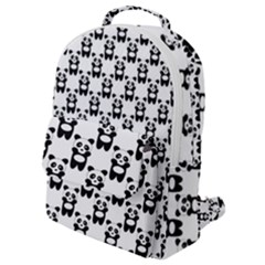 Pattern Bébé Panda Flap Pocket Backpack (small) by kcreatif