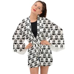 Pattern Bébé Panda Long Sleeve Kimono