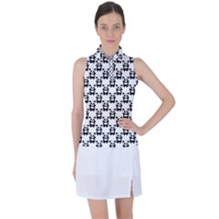 Pattern Bébé Panda Women s Sleeveless Polo Tee by kcreatif