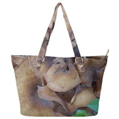 Close Up Mushroom Abstract Full Print Shoulder Bag by Fractalsandkaleidoscopes