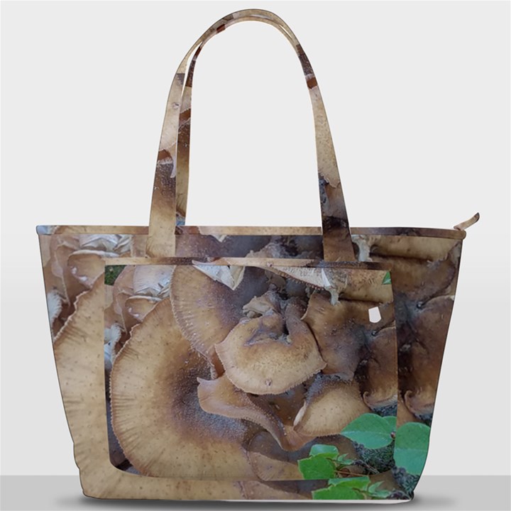 Close Up Mushroom Abstract Back Pocket Shoulder Bag 