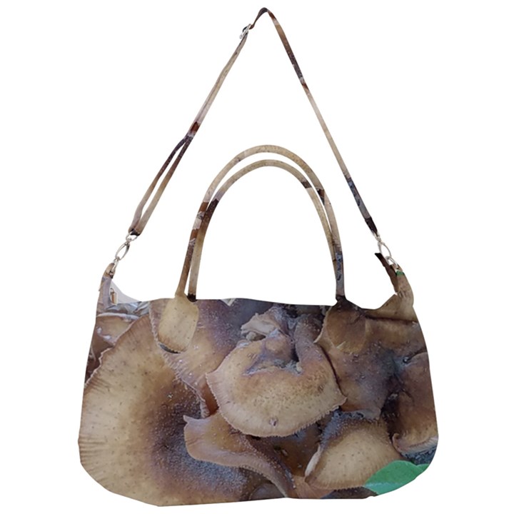 Close Up Mushroom Abstract Removal Strap Handbag