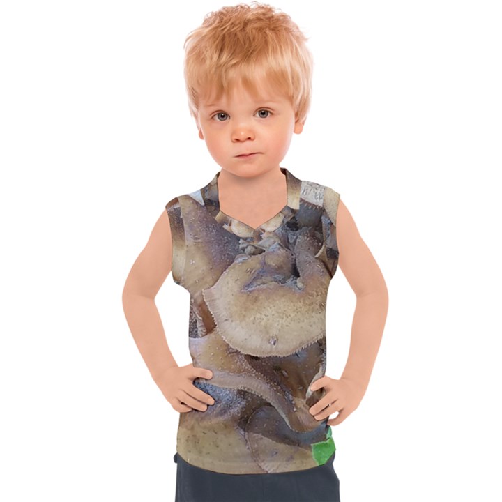 Close Up Mushroom Abstract Kids  Sport Tank Top