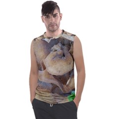 Close Up Mushroom Abstract Men s Regular Tank Top by Fractalsandkaleidoscopes