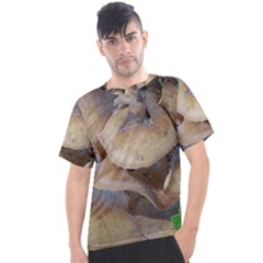 Close Up Mushroom Abstract Men s Sport Top by Fractalsandkaleidoscopes