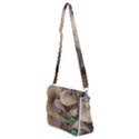 Close Up Mushroom Abstract Shoulder Bag with Back Zipper View2