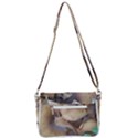 Close Up Mushroom Abstract Shoulder Bag with Back Zipper View3