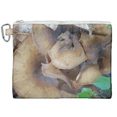 Close Up Mushroom Abstract Canvas Cosmetic Bag (xxl) by Fractalsandkaleidoscopes