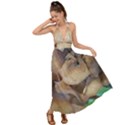 Close Up Mushroom Abstract Backless Maxi Beach Dress View1