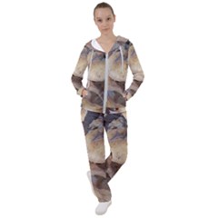 Close Up Mushroom Abstract Women s Tracksuit by Fractalsandkaleidoscopes