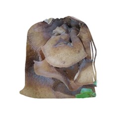 Close Up Mushroom Abstract Drawstring Pouch (xl) by Fractalsandkaleidoscopes