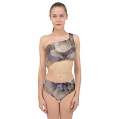 Close Up Mushroom Abstract Spliced Up Two Piece Swimsuit by Fractalsandkaleidoscopes