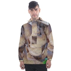 Close Up Mushroom Abstract Men s Front Pocket Pullover Windbreaker