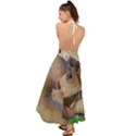 Close Up Mushroom Abstract Backless Maxi Beach Dress View2