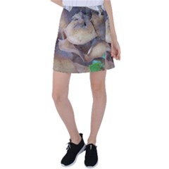 Close Up Mushroom Abstract Tennis Skirt