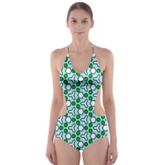 Illustrations Background Texture Cut-out One Piece Swimsuit by Mariart