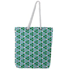 Illustrations Background Texture Full Print Rope Handle Tote (large)