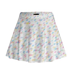 Texture Background Pastel Box Mini Flare Skirt