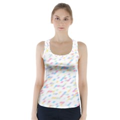 Texture Background Pastel Box Racer Back Sports Top