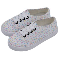 Texture Background Pastel Box Kids  Classic Low Top Sneakers