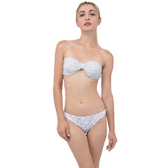 Texture Background Pastel Box Classic Bandeau Bikini Set