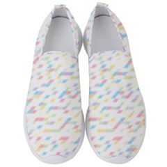 Texture Background Pastel Box Men s Slip On Sneakers