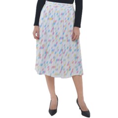 Texture Background Pastel Box Classic Velour Midi Skirt  by HermanTelo