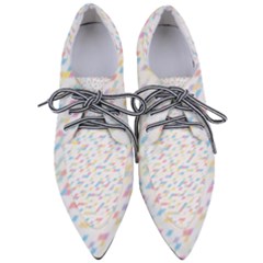 Texture Background Pastel Box Women s Pointed Oxford Shoes