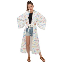 Texture Background Pastel Box Maxi Kimono