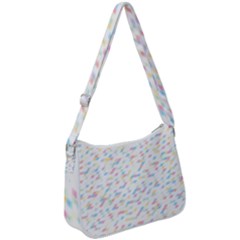 Texture Background Pastel Box Zip Up Shoulder Bag