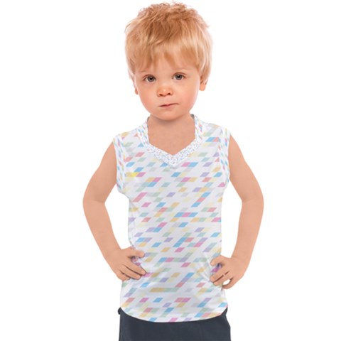 Texture Background Pastel Box Kids  Sport Tank Top by HermanTelo