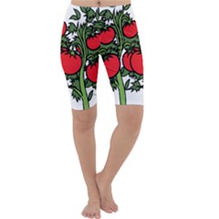 Tomato Garden Vine Plants Red Cropped Leggings 