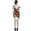 Tomato Garden Vine Plants Red Short Sleeve Skater Dress View2