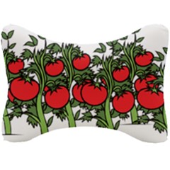 Tomato Garden Vine Plants Red Seat Head Rest Cushion by HermanTelo