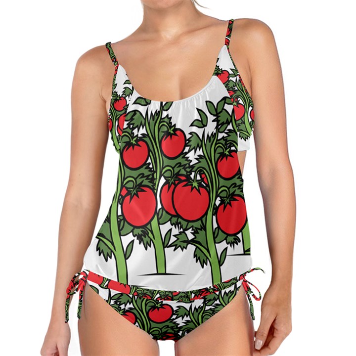 Tomato Garden Vine Plants Red Tankini Set