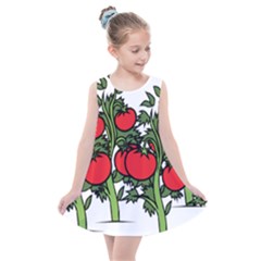 Tomato Garden Vine Plants Red Kids  Summer Dress