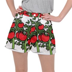 Tomato Garden Vine Plants Red Ripstop Shorts