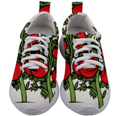 Tomato Garden Vine Plants Red Kids Athletic Shoes by HermanTelo