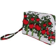 Tomato Garden Vine Plants Red Wristlet Pouch Bag (small)