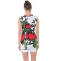 Tomato Garden Vine Plants Red Lace Up Front Bodycon Dress View2