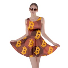 Cryptocurrency Bitcoin Digital Skater Dress by HermanTelo