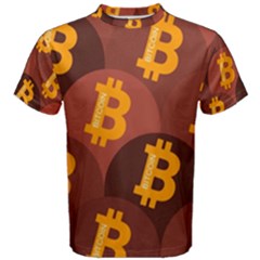 Cryptocurrency Bitcoin Digital Men s Cotton Tee by HermanTelo