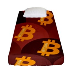 Cryptocurrency Bitcoin Digital Fitted Sheet (single Size)