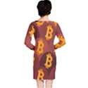 Cryptocurrency Bitcoin Digital Long Sleeve Nightdress View2